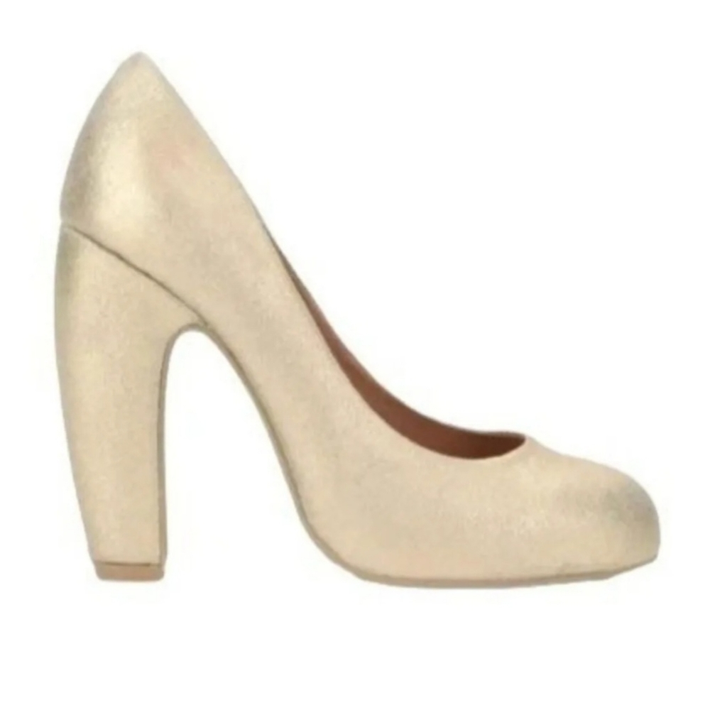 Kimchi Blue (Urban Outfitters) Gretel Suede Blue Gold Pumps
